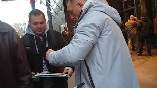 Conor McGregor signs autographs for The SI KING 12-15-17