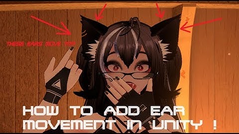 How to add ear jiggle animation while blinking , using UNITY | Tutorial on VSF and Vroid models !