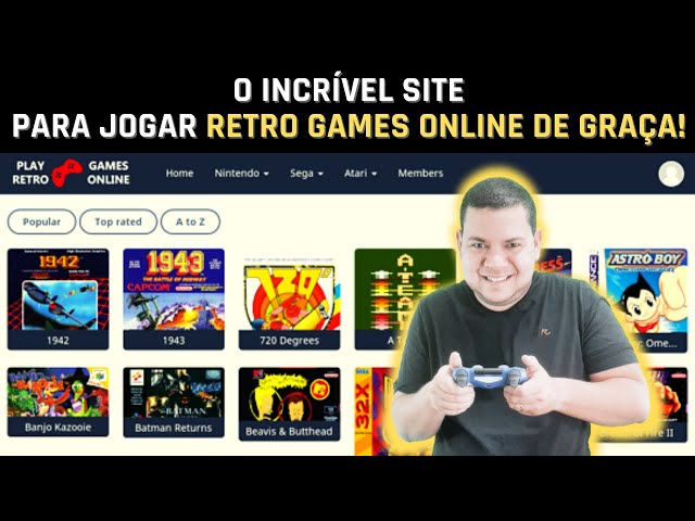 🎮 O INCRÍVEL SITE PARA JOGAR RETRO GAMES ONLINE 