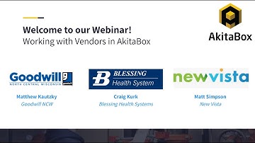 Webinar: Working with Vendors in AkitaBox
