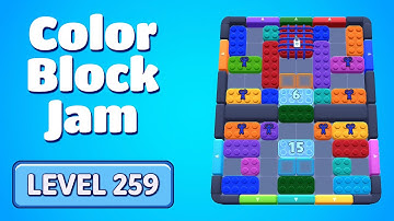 Color Block Jam Level 259 Solution Walkthrough