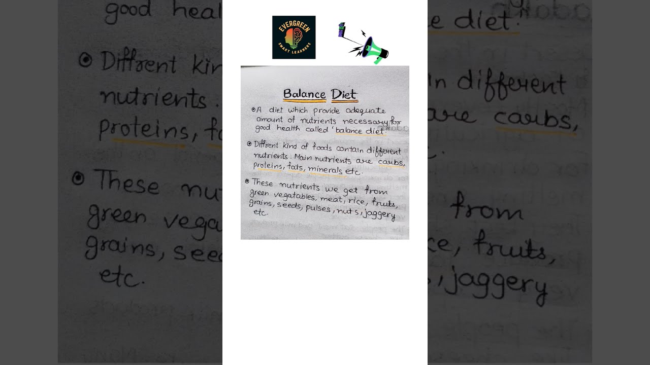 BALANCED DIET CLASS 6 SCIENCE CBSE NCERT YouTube BALANCED DIET CLASS 6 SCIENCE CBSE NCERT YouTube