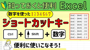 Excel【Ctrl】+【Shift】+【数字】を使ったショートカットキー