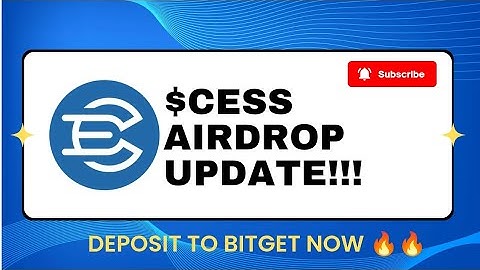 "$CESS Airdrop Live – How to Claim & Pre-Deposit on Bitget Step-by-Step 🚀"