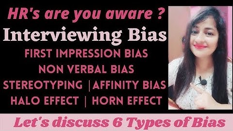 Interviewing Bias | Non verbal Bias | Stereotypes #interviewing #interviewbias #hr #readytogetupdate