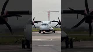 ATR 72-600 from Loganair at Newquay airport #aviation #atr72600 #loganair #avgeek #planespotting