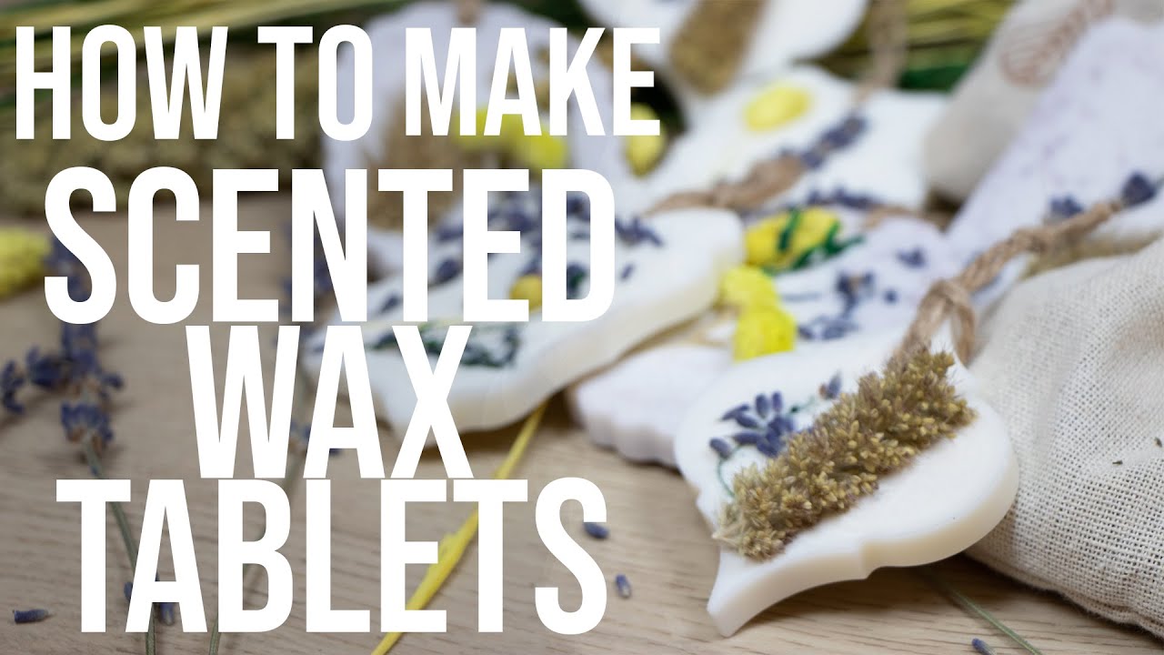 DIY Scented wax tablets using beeswax or soy wax - For closets, cars or  Christmas decorations 
