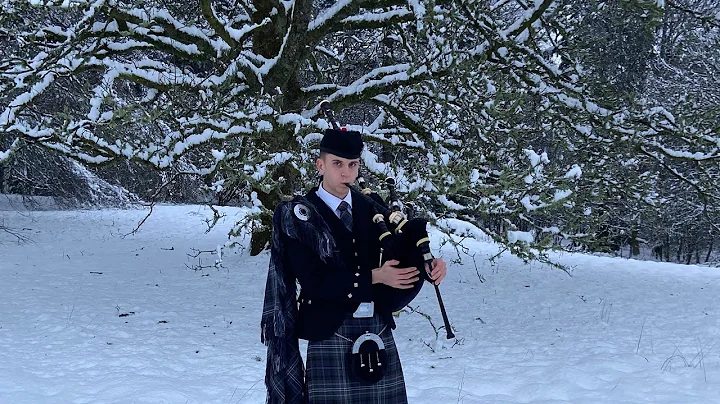 Bagpipes- Highland Cathedral in Snowy Scottish Hig...