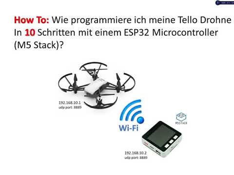 How To: Wie programmiere ich meine Tello Drohne in 10 Schritten mit einem M5 Stack Microcontroller?