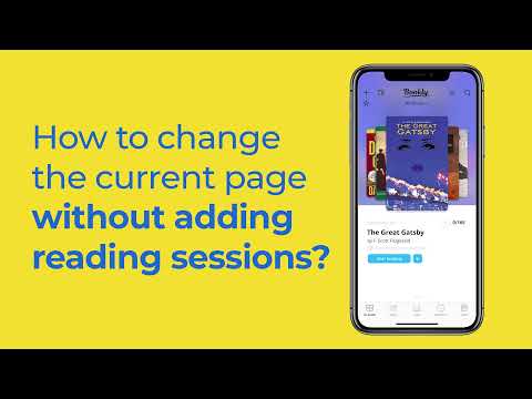 Bookly App | How to change the current page without adding reading sessions?