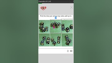 Pick the dice pair whose top sides add up to 14