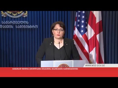 გენერალ ფილიპ ბრიდლავის შეხვედრა თავდაცვის სამინისტროში