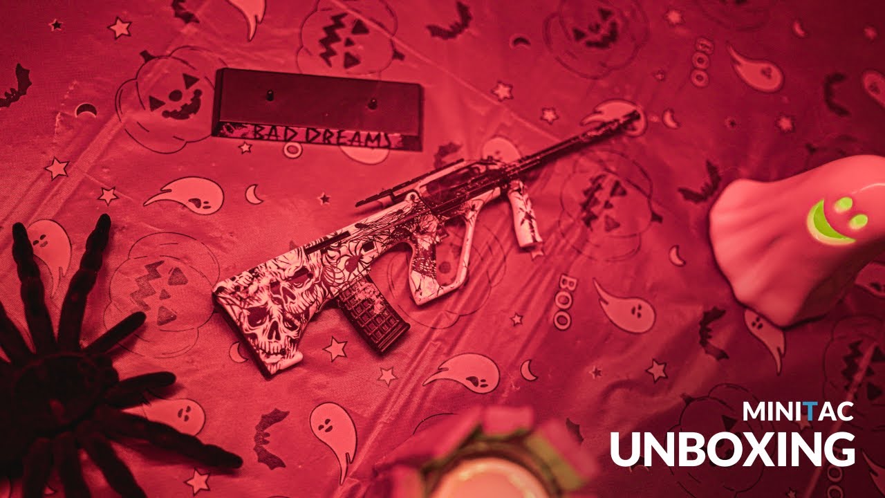 GoatGuns LIMITED EDITION MINIATURE HALLOWEEN BULLPUP MODEL 🎃 'BAD DREAMS' 🎃 | UNBOXING (ASMR)