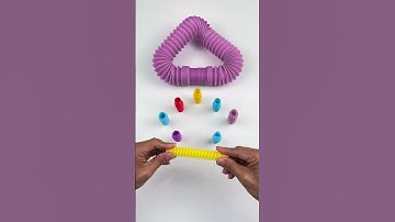 Creating ASMR Robot Crunchy POPs-ODD #satisfyingvideos #relaxing #creative #oddasmr #poptubesound