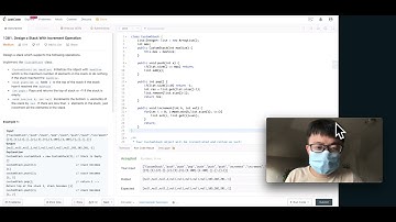 曾经的 #亚麻高频 LeetCode 1381  Design a Stack With Increment Operation