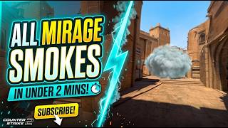 ALL Mirage Smokes You NEED To Know in CS2 (Under 2 Mins) | 4:3