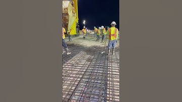 Pouring 200 yards on bridge deck #bridges #bridgecarpenter #carpenter #concretefinisher #finisher