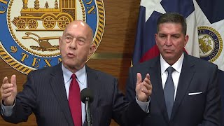 Mayor John Whitmire introduces Thomas Muñoz as chief of Houston Fire Department