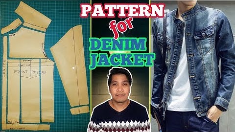 DENIM JACKET| Pattern making tutorial | how to make pattern for denim jacket| PART 1