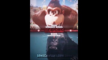 Donkey Kong Vs Kong #meme #edit #vsbattle #supermariobrosmovie #monsterverse