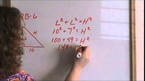 Lesson 18 - Pythagorean Theorem without Radicals
