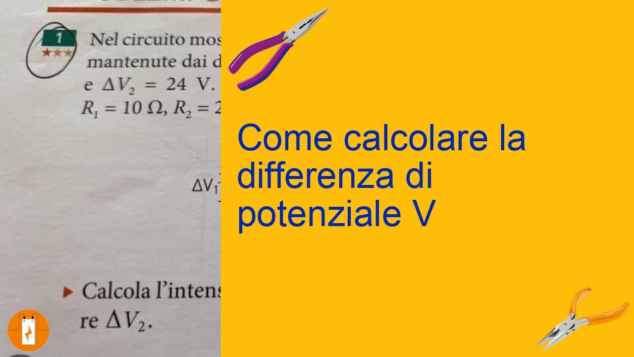 Come calcolare la differenza di potenziale V YouTube Come calcolare la differenza di potenziale V YouTube