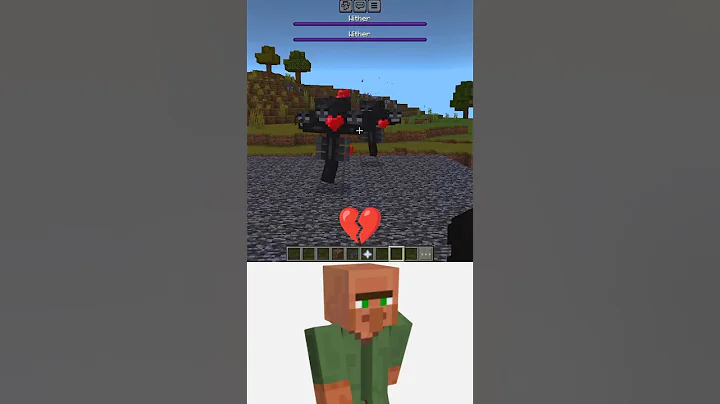 (Baby Wither 🤯) Minecraft Villager Ei Ei Ei Meme #minecraft #memes #funny #fyp