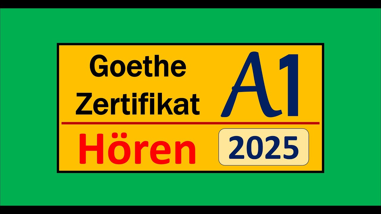 Start Deutsch A1 Hören Modelltest 2025 mit Lösungen am Ende || Sample Paper || Vid - 247
