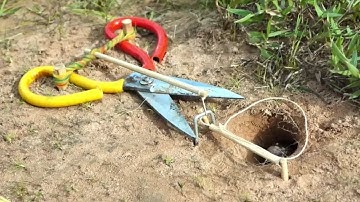 Snake Trap make Using Scissors That Work 100% New Technique DIY #snaketrap