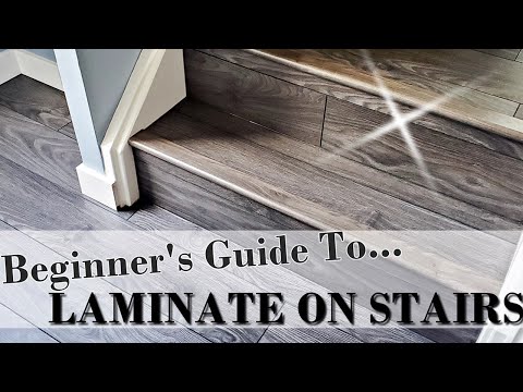 How to install laminate on stairs, step by step for beginners