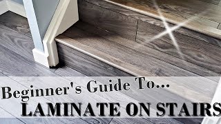 How to install laminate on stairs // Step by step for beginners