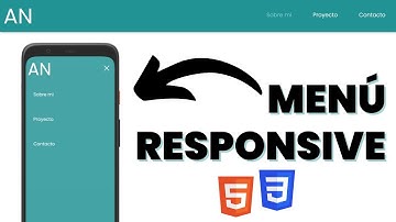CÓMO CREAR UN MENÚ RESPONSIVE CON HTML Y CSS