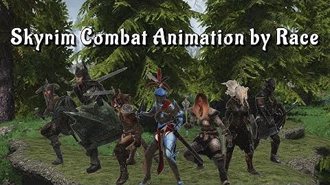 SKYRIM Smooth Combat Animation by Race Mod / 스카이림SE 종족별 모션 모드