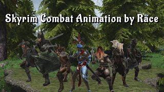 SKYRIM Smooth Combat Animation by Race Mod / 스카이림SE 종족별 모션 모드