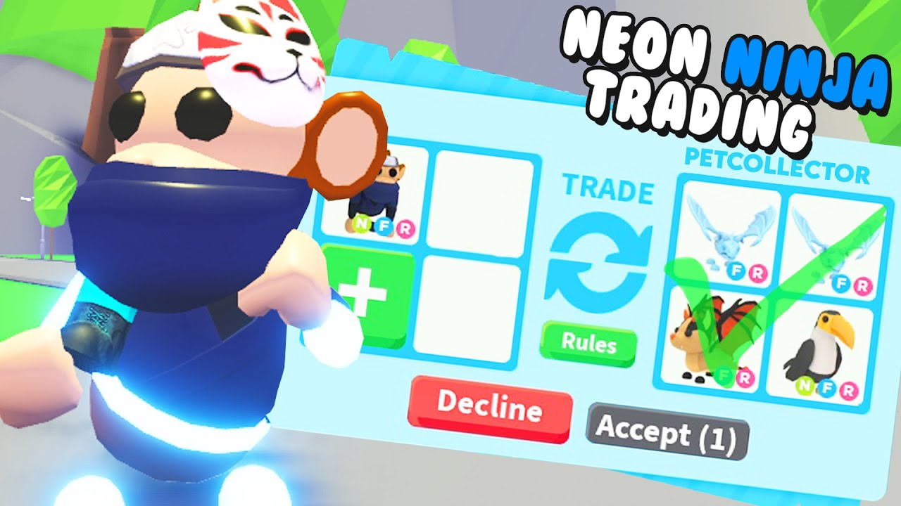 What People Trade For Neon Ninja Monkey In Adopt Me Roblox Youtube - roblox adopt me neon ninja monkey