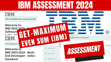 IBM Coding Assessment 2024: Software Developer & Backend Developer Coding Assessment | HackerRank