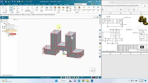 Solid Edge 2023 Tutorial - 3D Modeling for beginner EP.23 #solidedge