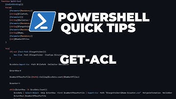 PowerShell Quick Tips : Get-ACL