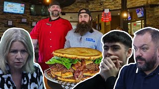 British Family React! THE TOUGHEST CHALLENGE I'VE ATTEMPTED ALL YEAR! THE 10LB 'BURGATORY' CHALLENGE