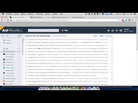 AOL Reader : Prise en main du lecteur de flux RSS de AOL, une alternative à Google Reader