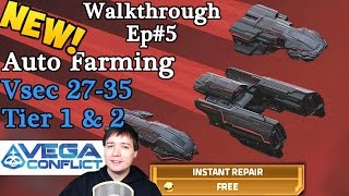 Vega Conflict NEW Auto-Fleet Tutorial: Tier 1 & 2 Vsec 27-35