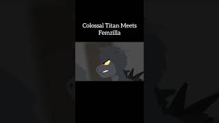 Femzilla vs Colossal Titan (Cancelled Animation 😭) #sticknodes #godzilla #attackontitan #fyp #bruh