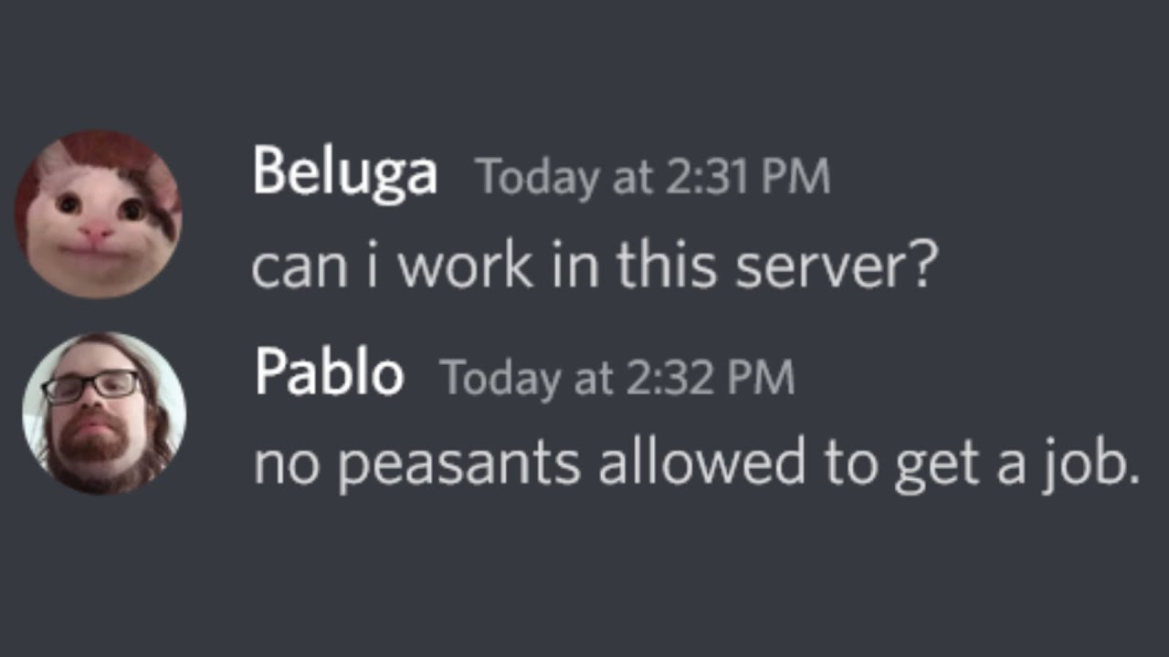 When Beluga gets a Job...