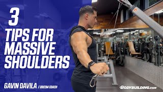 3 Tips For Massive Shoulders