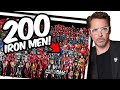 Drawing 200 IRON MAN SUITS in 1000 MINUTES?? 1000 Min | 100 Min | 10 Min | 1 Min & 10 Sec Challenge!