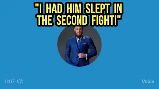 DRUNK McGregor on his loss to Dustin Poirier (Twitter Voicenote)