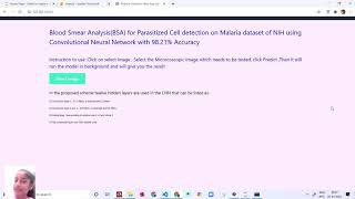 Predict malaria parasitized cell image - deployment using spyder, jupyter notebook and vs code