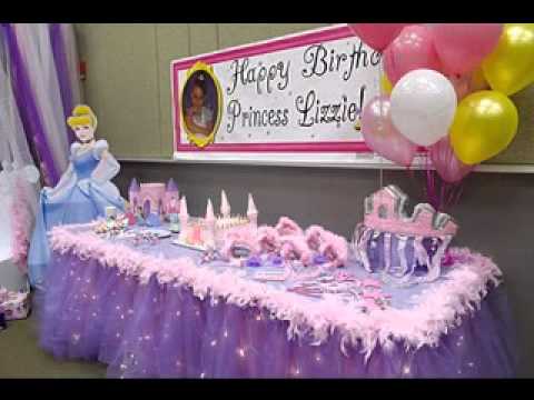 Princess birthday  party  decoration  YouTube 