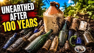 Archaeology Dig For OLD Antique Bottles at OLD Trash Dump🔥 #vintage #archaeology #mudlarking