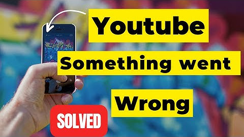 YouTube Er is iets misgegaan, tik om opnieuw te proberen op iPhone Reparatie